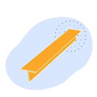 Алюминиевый тавр 160х68х30 мм ВД17 421229 ГОСТ 29296-92