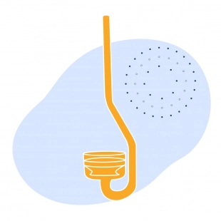 Газопромыватель ГФП-40 пор-40 мкм 40х200 мм