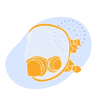 Панорамная маска ППМ-88 (коробки с фильтром) ГОСТ 12.4.041-89