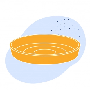 Поддон корундовый круглый 85 мл 75х24 мм