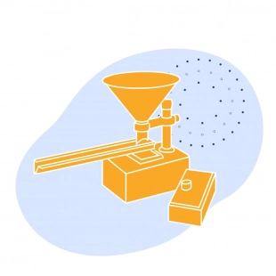 Питатель вибрационный ПГ 1 590х340х430 мм 20 кг