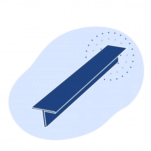 Алюминиевый тавр 160х68х30 мм ВД17 421229 ГОСТ 29296-92