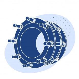Демонтажная вставка чугунная Ду 250 мм
