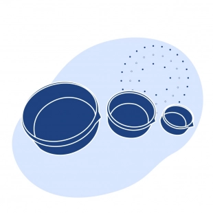 Чашка фторопластовая 80 мл 76 мм