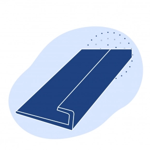 L-образный профиль стальной 63х40х5 мм СТ0 ГОСТ 8510-86