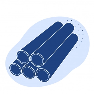 Труба нержавеющая шлифованная 48х1.4 мм 10Х18Н10Т ГОСТ 11068-81