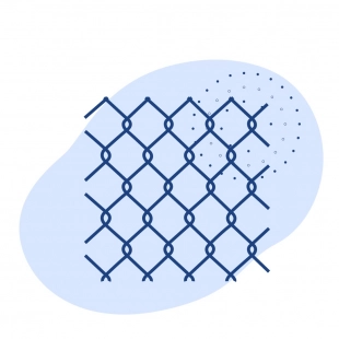 Стальная сетка рабица квадратная 50x1.5 мм ст3 ГОСТ 5336-80