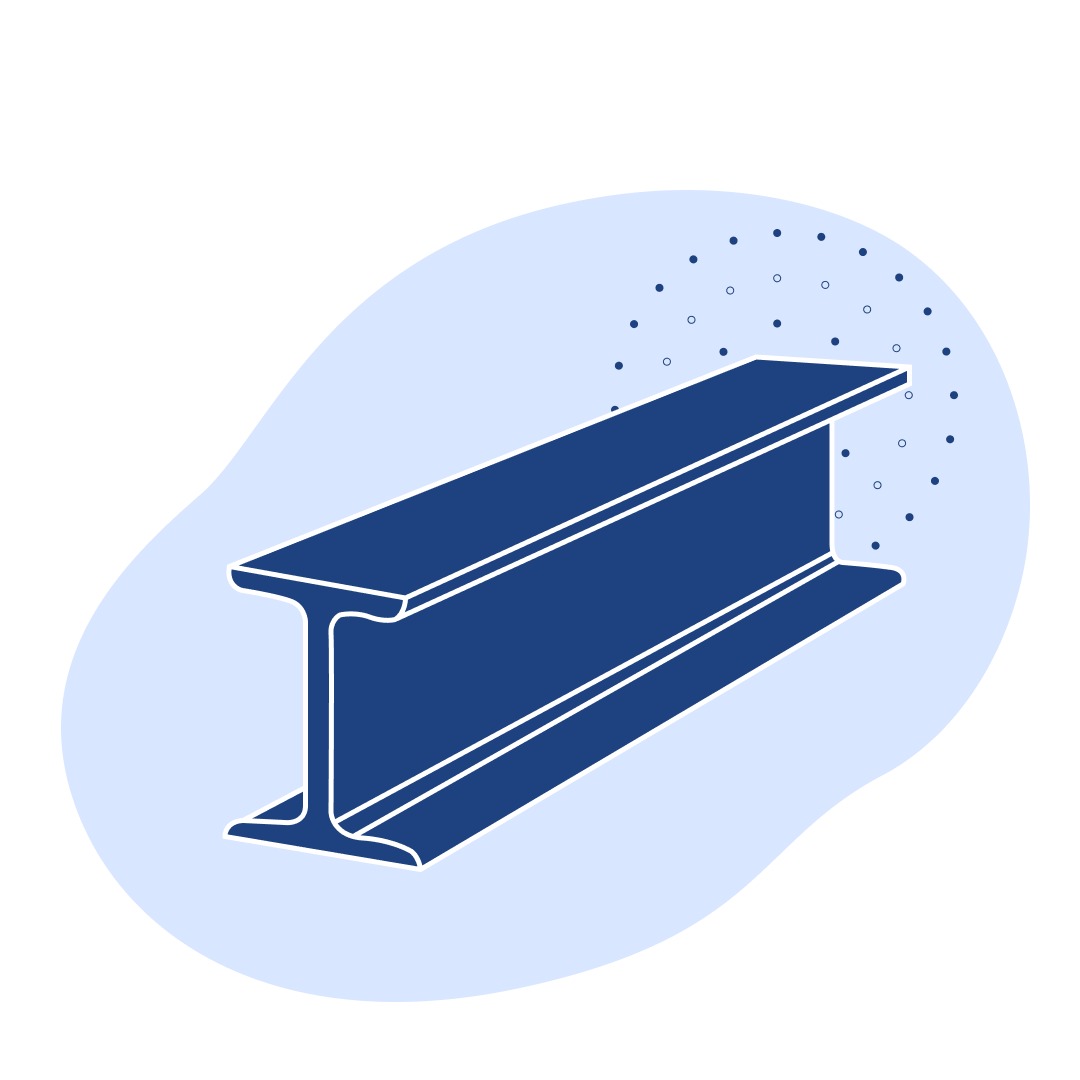 Анодированный двутавр 25х8х1.5 мм АД31