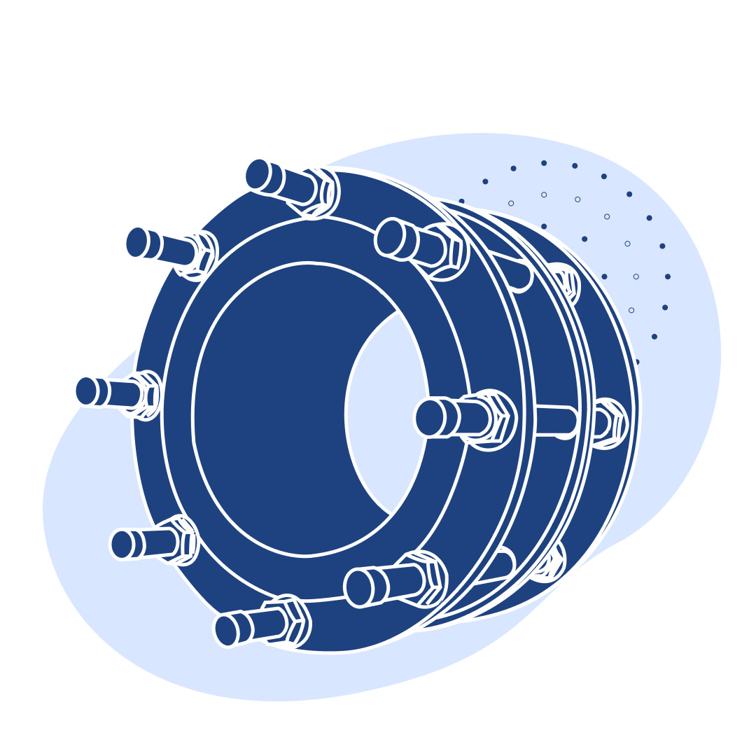 Демонтажная вставка чугунная Ду 65 мм