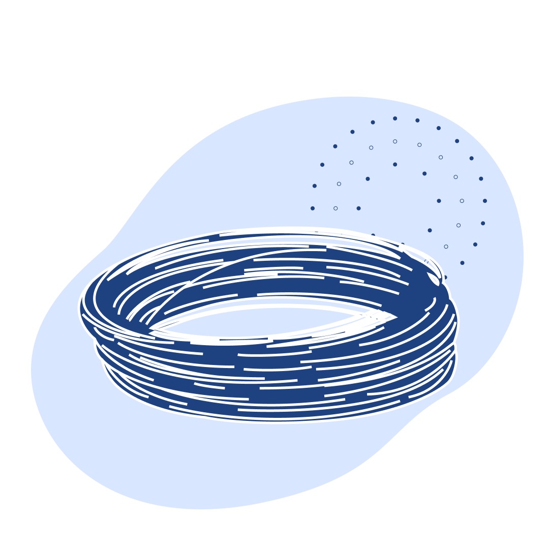 Канат одинарной свивки ЛК-О 0.85 мм ГОСТ 3062-80